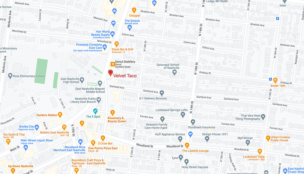 East Nashville Google Maps Desktop