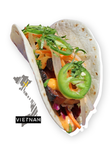 Pork Belly Banh Mi taco